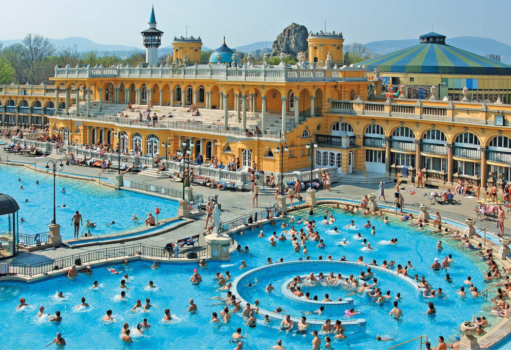 The famous baths of Budapest, Hungary